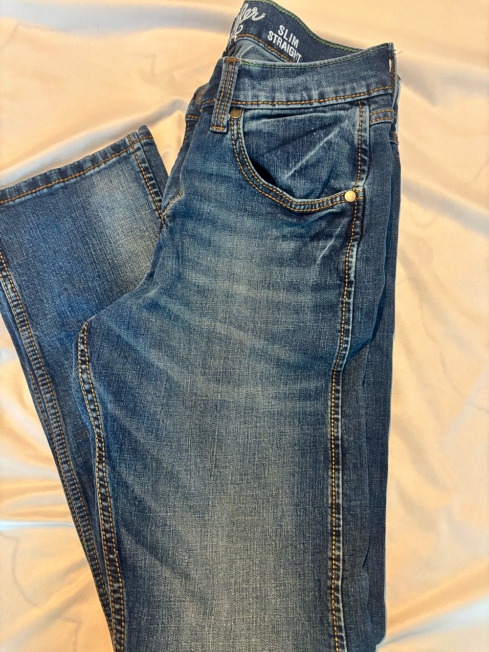 Old Navy Men's Dark Blue Slim Straight Jeans